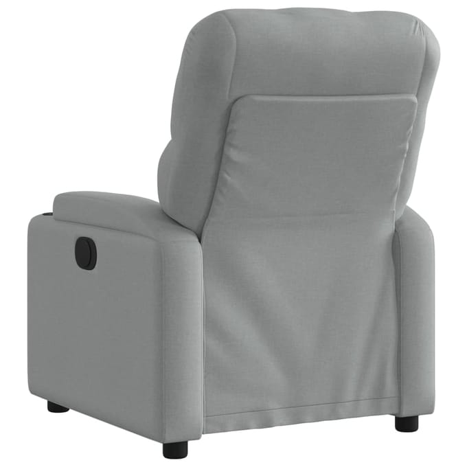 vidaXL - Fauteuil - verstelbaar - stof - lichtgrijs