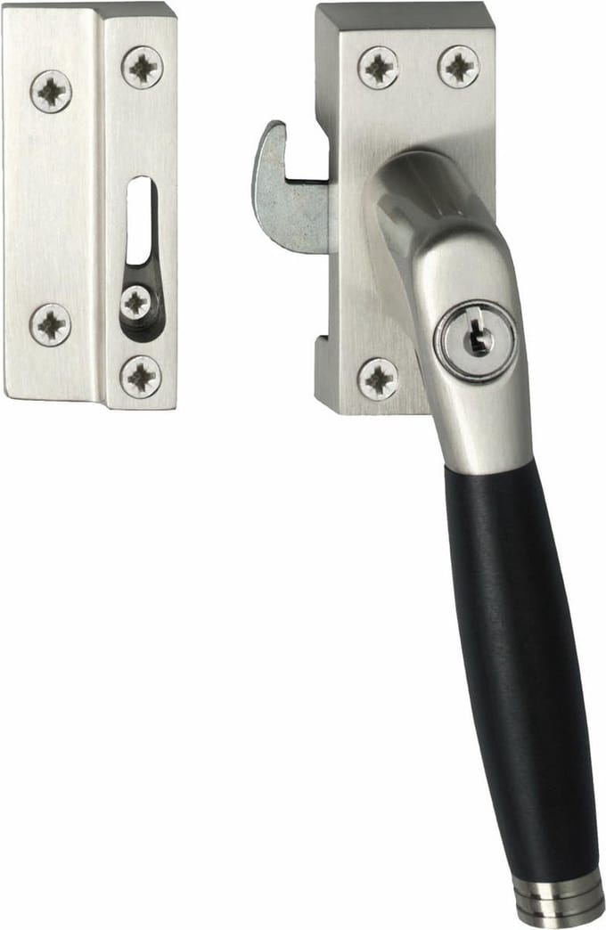 Intersteel Raamsluiting Ton 222 afsluitbaar rechts nikkel mat/ebbenhout