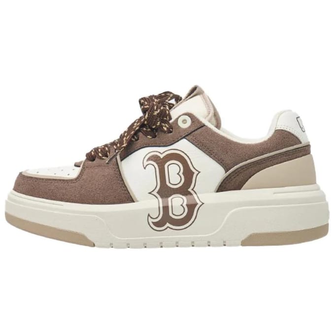 MLB Chunky Liner Confortables Polyvalentes Antidérapantes Basse Top Chaussures de Skate Baskets Unisexes Marron 3ASXCSD4N-43BRS 38 white