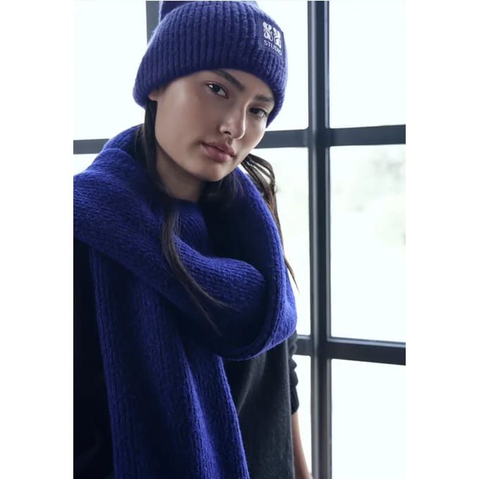 Beanie met badge