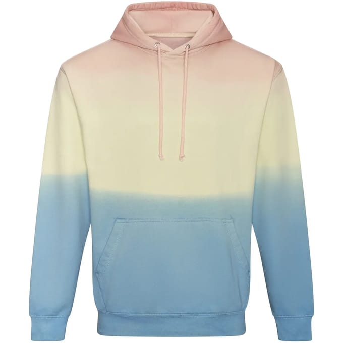 Just Hoods Tie-Dye Hoodie JH022 - PASTEL SUNSET DIP - L