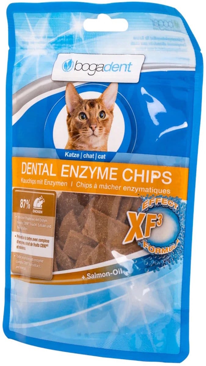 Bogadent Dental Enzyme Chips Kat - Gebitsverzorging Kat - 50 g