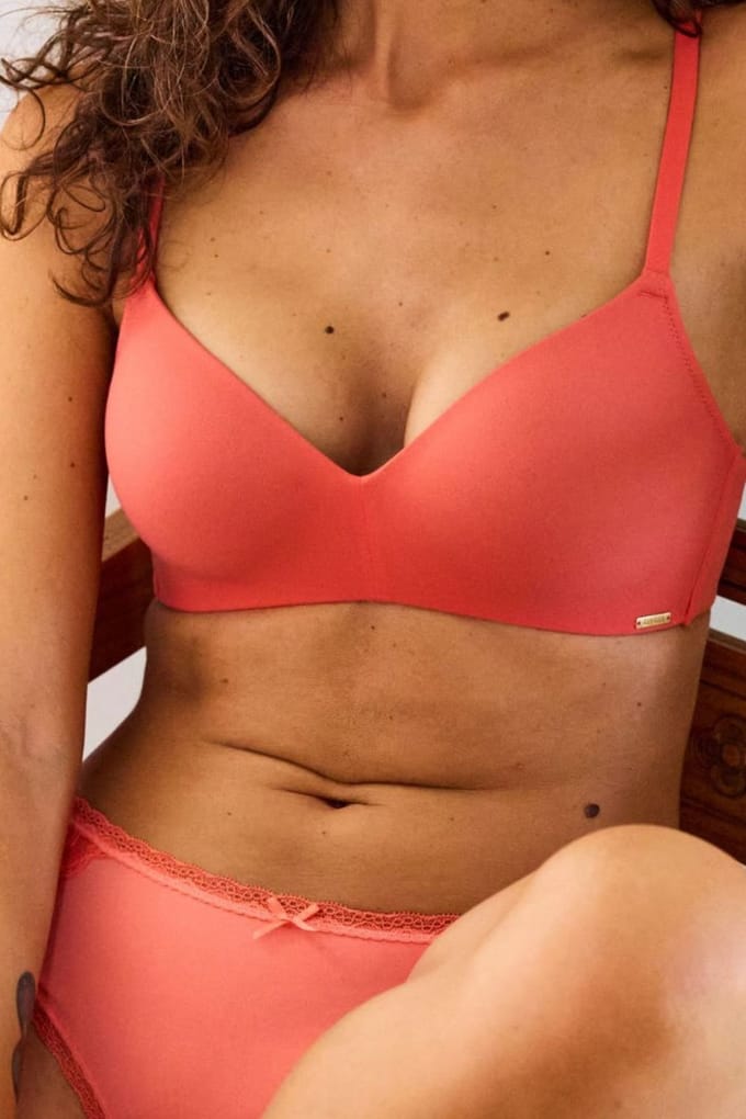 Livera Bra Tshirt Bibi Comfort Soft Coral Taglia: C70 | Reggiseni Outlet | Donna | Arancia