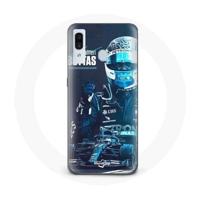 Case voor Samsung Galaxy A40 Formule 1 Valtteri Bottas F1 Driver Zwart