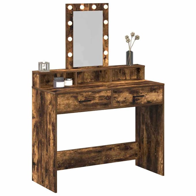vidaXL - Kaptafel - Bruin - 100 - x - 41 - x - 140 - cm - Bewerkt - hout