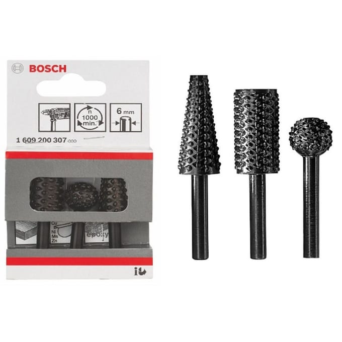 Bosch Accessories 1609200307 Freesset Hout Afmeting, Ø 6 mm Schachtdiameter 6 mm