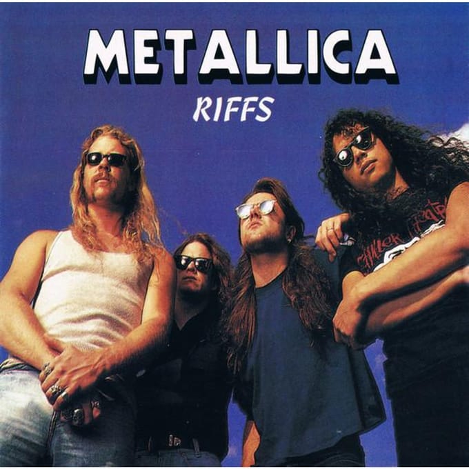 CD METALLICA - Riffs PPL520 Pipeline 1994 Italië Rock Gebruikt black
