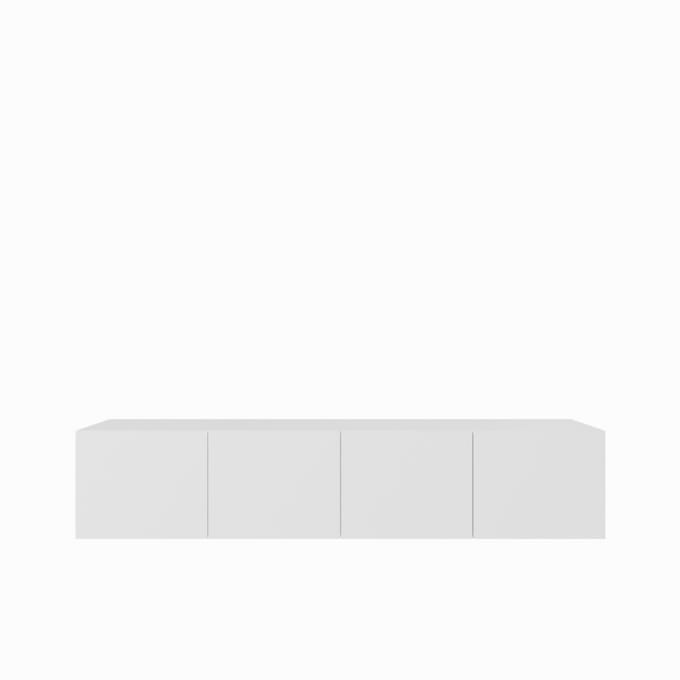 TV-kast Leo 200 (2x100) cm (wit + wit)