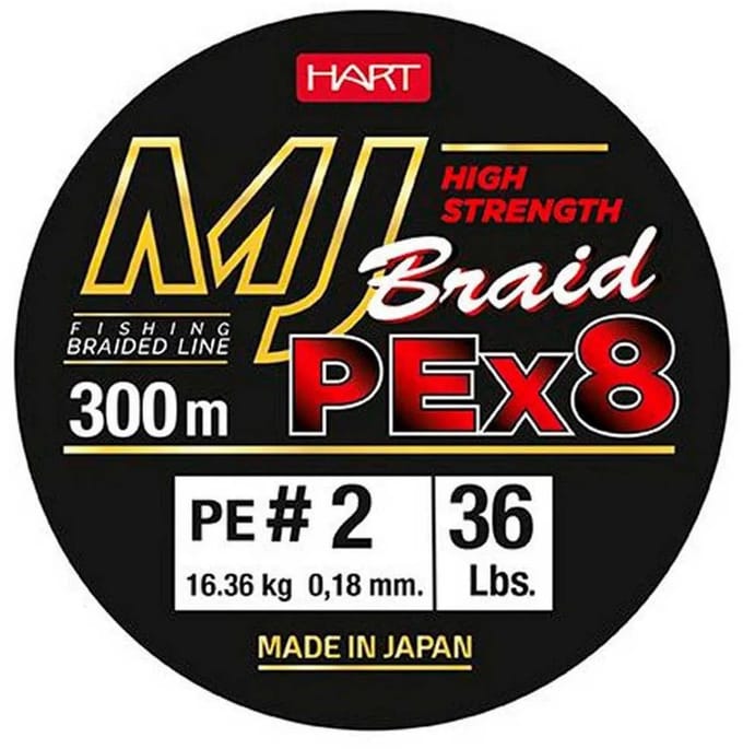Hart Mj 300 M Gevlochten Vislijn Groen 0.180 mm