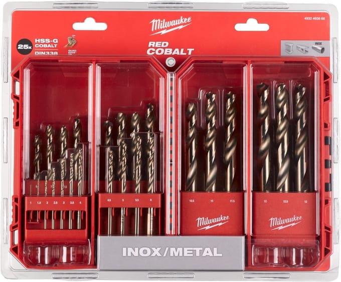Metaalboren Set - 25-delig - Red Cobalt