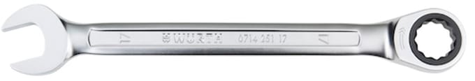 Wurth - Ratelringsteeksleutel metrisch, recht - Metrische ratelringsteeksleutel met POWERDRIV®