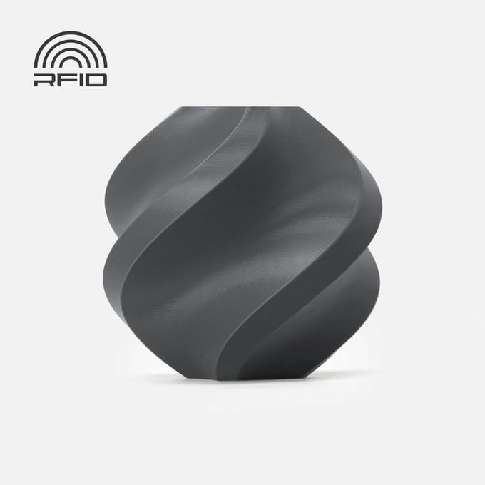 Bambu Lab - PLA Basic 1.75mm Filament – 1kg – donker grijs (dark gray) - zonder spoel