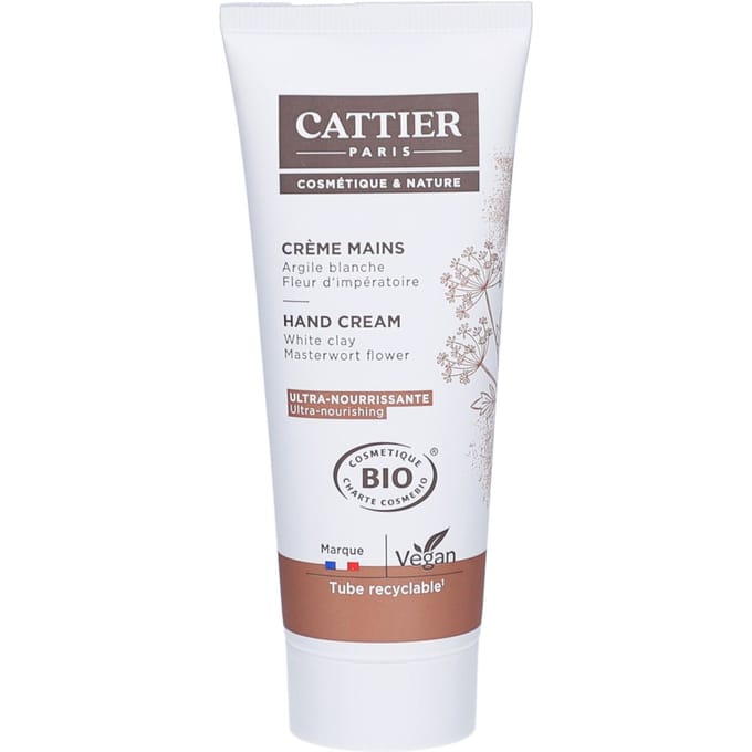 Cattier Organic Ultra-Nourishing Hand Cream 75 ml