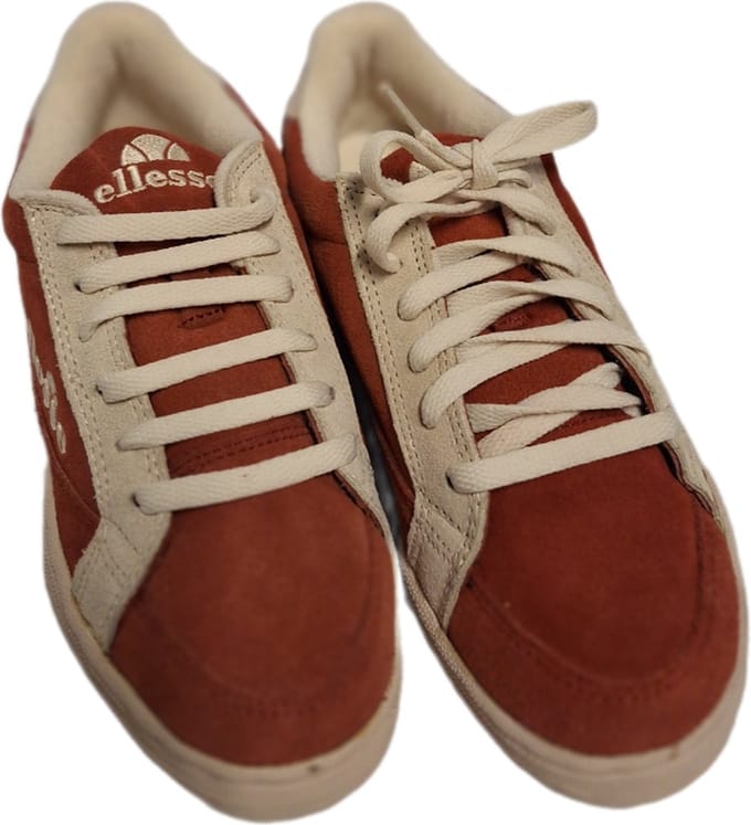 ELLESSE-IDAHO-SUEDE SNEAKER-CHILI/CREAM-SIZE 41.5