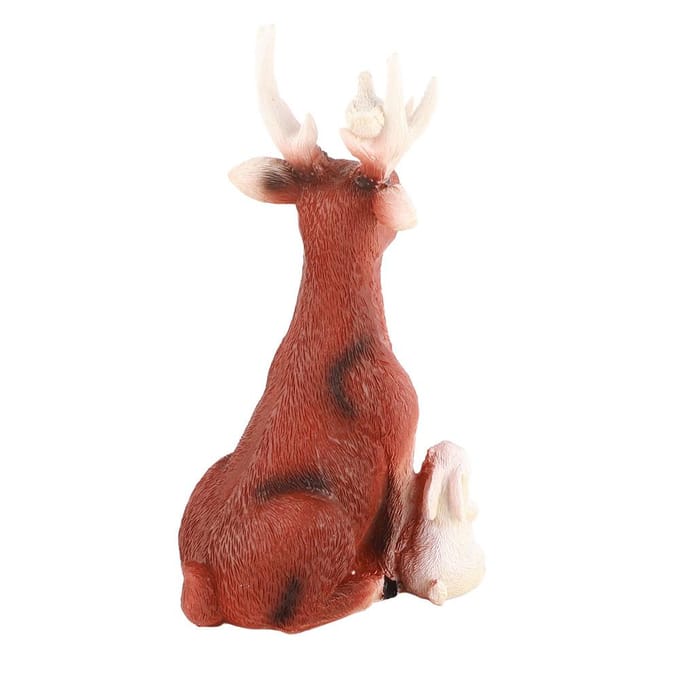 Zonne-hars ornamenten Hert Konijn Egel Wolf ornamenten Decoraties brown