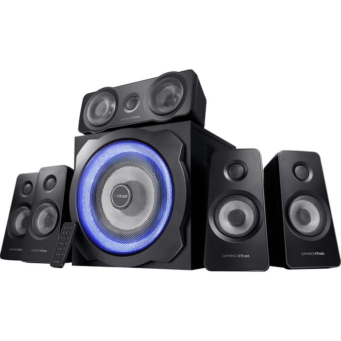 Trust GXT 658 Tytan - Gaming Speakerset - 5.1 Surround - 180W Piekvermogen - Zwart