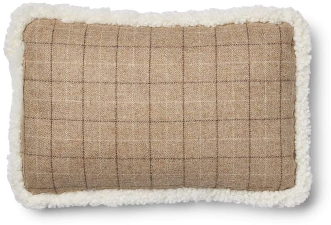 Sheepskin House - Wollen Kussen - Dubbelzijdig - KW rand - 34x52 cm