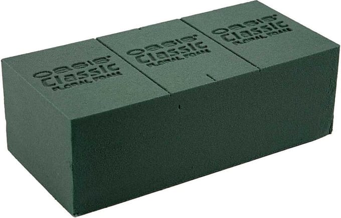 Rayher Steekschuim - 23x11x8 cm - groen - oase - nat - rechthoekig