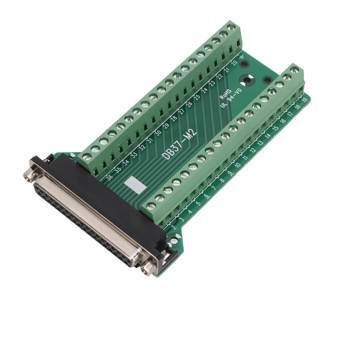 DB37 Connecteur Breakout Bornier Droit PCB Isolé Anti-Interférence AC300VDB37?M2