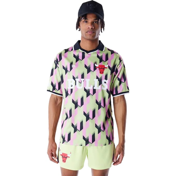 New Era NBA Chicago Bulls Soccer Shirt Groen