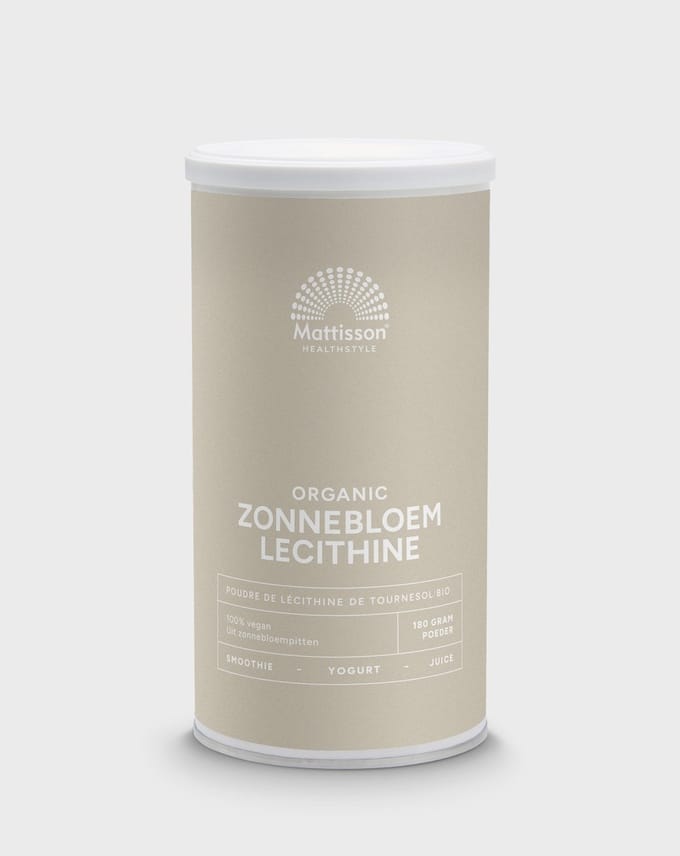 Mattisson - Biologische Zonnebloem Lecithine-95 poeder - 180 Gram