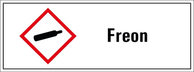Freon GHS tekststicker 280 x 105 mm