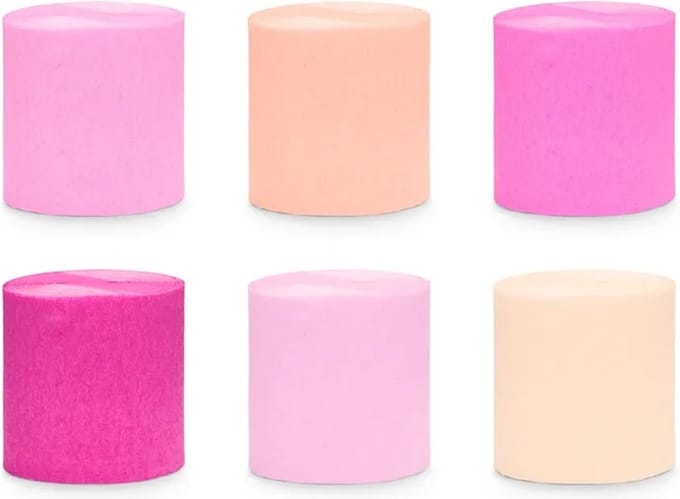 Crêpe slinger mix roze