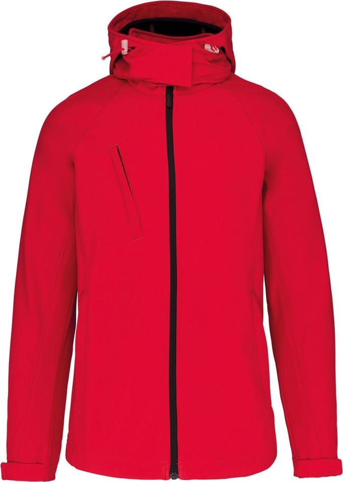 Kariban Dames softshell jas met afneembare capuchon K414 - Red - M