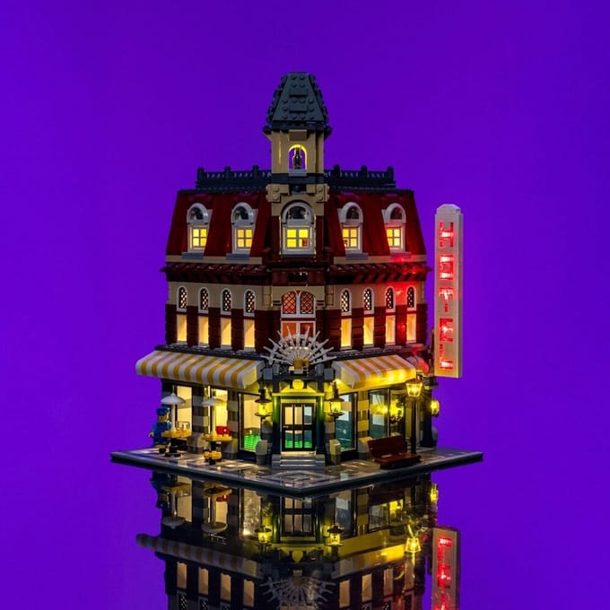LMB 2.0 - Verlichtingsset geschikt voor LEGO® 10182 Café Corner.