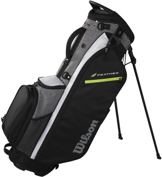 Wilson Feather Standbag 2026 - Zwart Grijs Wit