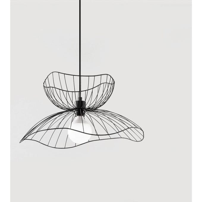 Opviq Hanglamp Farac 6390, zwart, metaal, Ø 50 cm