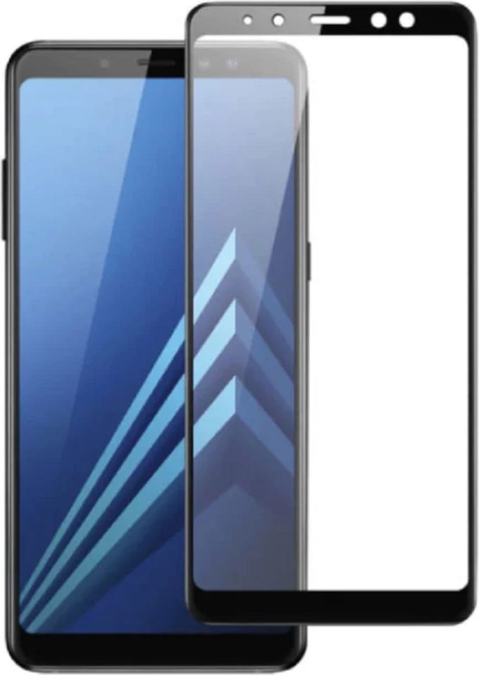 DrPhone MMA - Screenprotector - Veiligheidsglas - Volledig Bescherming - Gehard Glas - Geschikt voor Galaxy A8 2018