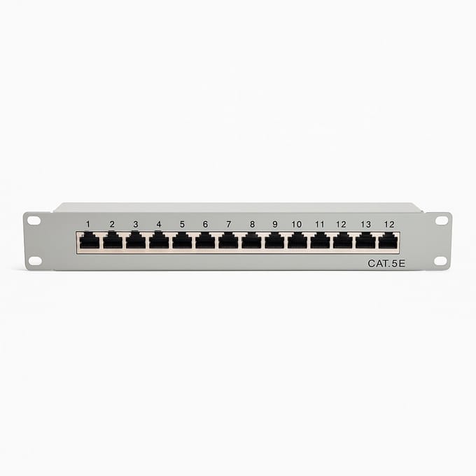 Danicom Cat5 10 inch 12 poorts STP patchpaneel