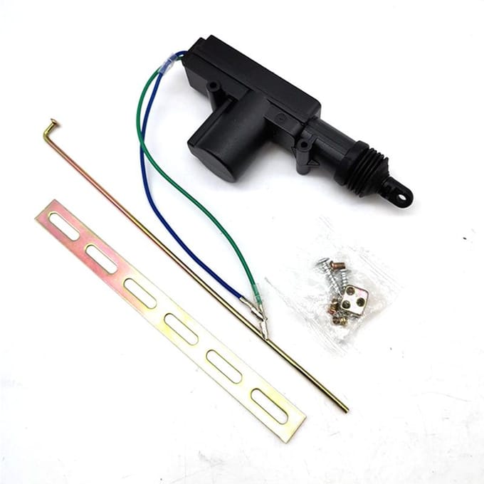 Heavy Duty Power Deurvergrendeling Actuator Motor 2 Draads 12V Auto Vrachtwagen Alarm Universeel
