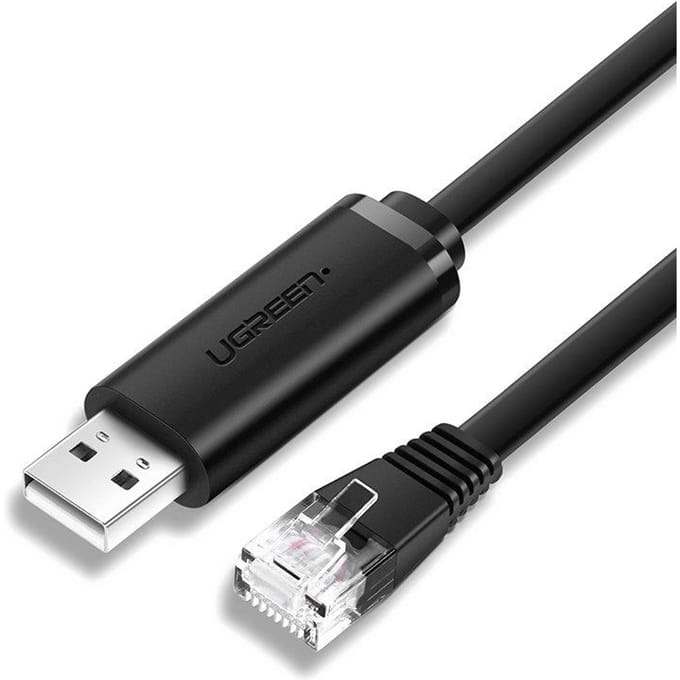 Ugreen - consolekabel - USB - Ethernet RJ45-adapter 1,5m zwart - (CM204)