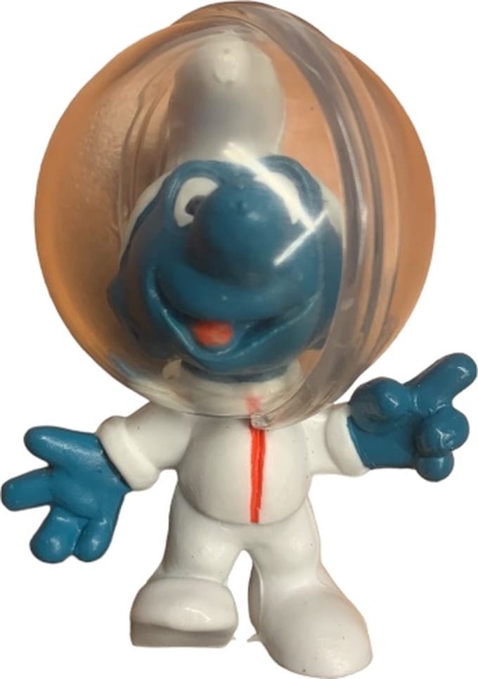Maansmurf / Astro smurf - De Smurfen - Bekend van de ruimtesmurf - 6 cm