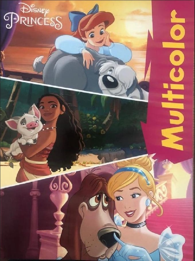 kleurboek disney princess met voorbeelden in kleur