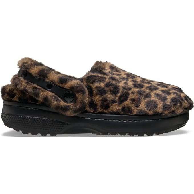 Crocs Classic Onvergetelijke Klompen Polyester Mix Dames Luipaard Klompen