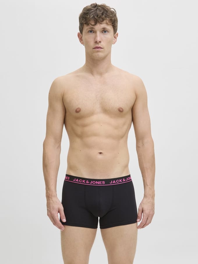 JACK&JONES - JACPLAIN SOLID TRUNKS 4 PACK - Heren - Onderbroeken