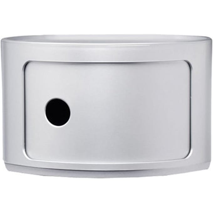 Kartell - Componibili Container - 1 element laag - zilver