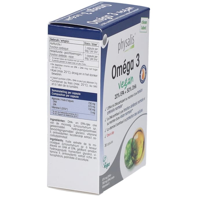 Physalis Omega 3 Vegan 30 Capsules