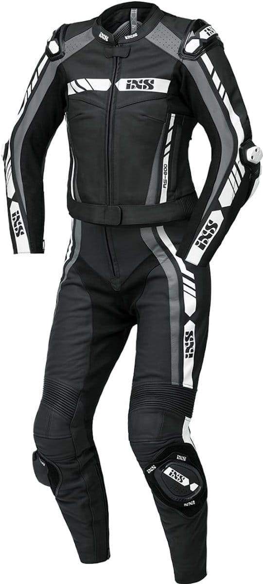 IXS RS-800 1.0 Dames Zwart Grijs Wit 2-Delig Motorpak - Racepak