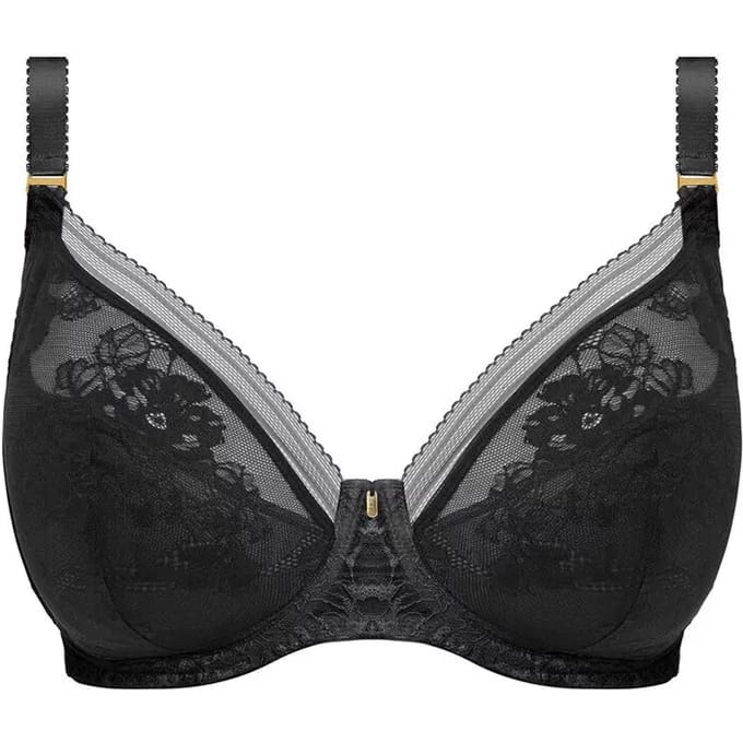 Fantasie FUSION LACE UW PADDED PLUNGE BRA Dames Beha - Black - Maat 80H