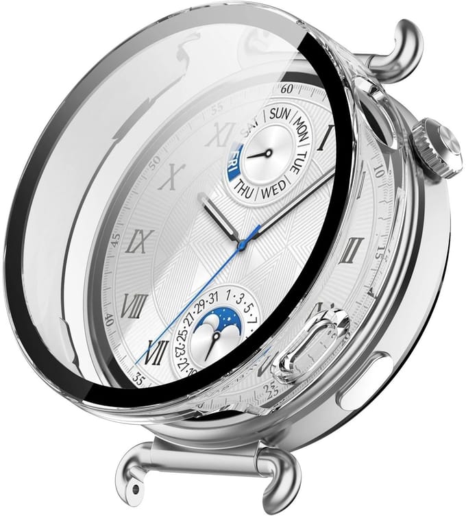 Strap-it PC Case met Glas Transparant – Geschikt voor Huawei Watch GT 6 (41mm)