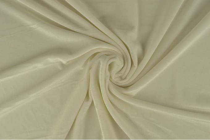 Stretch fluweel - Gebroken wit - 1 meter - Per meter - Velvet stof