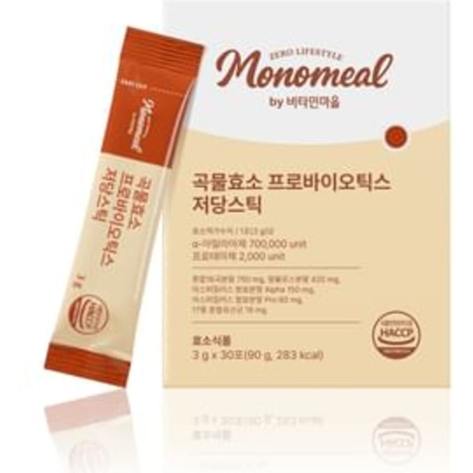 Monomeal Grain Enzyme Probiotics Low-Sugar Stick 3g x 30 sticks