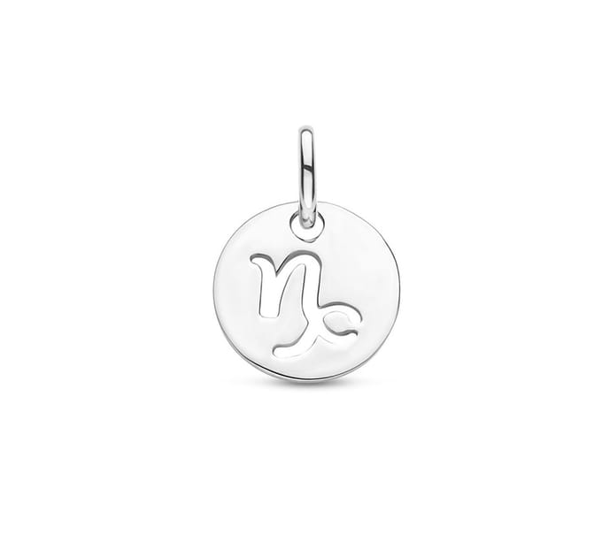 Zilver Gerhodineerde Hanger sterrenbeeld steenbok 1333704