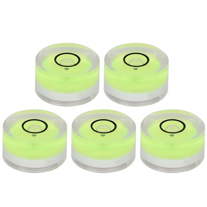 5 stuks 15 mm Diameter Meetinstrument Mini Rond Waterpasje voor Balansweegschaal beige