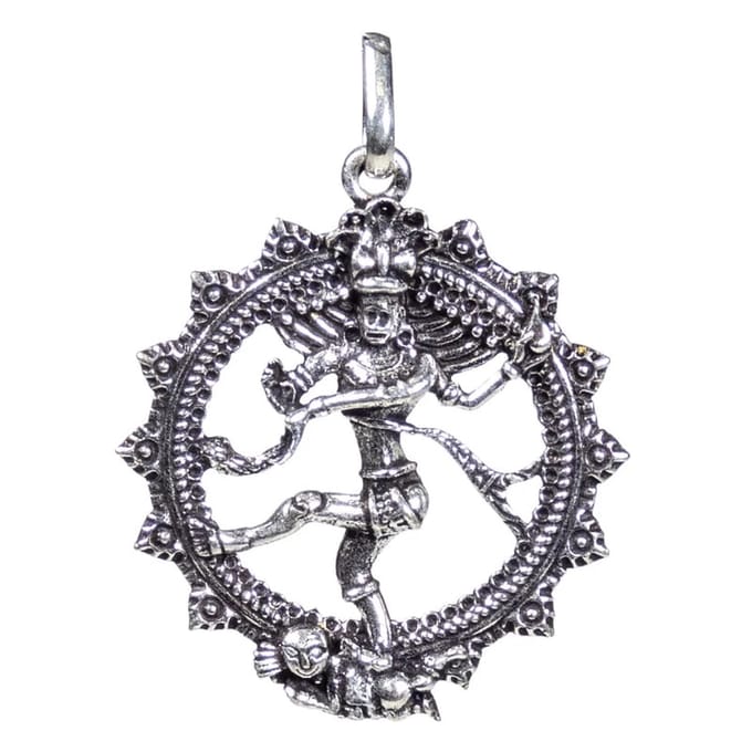 Hanger Shiva zilverkleur