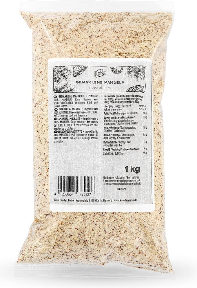 KoRo Gemalen amandelen - ideaal om mee te bakken - 1 kg
